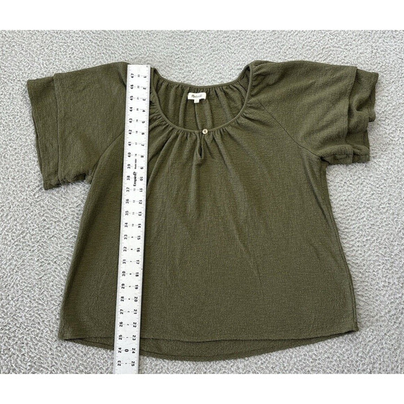 Olive Green Women's Top - Picture 3 of 11